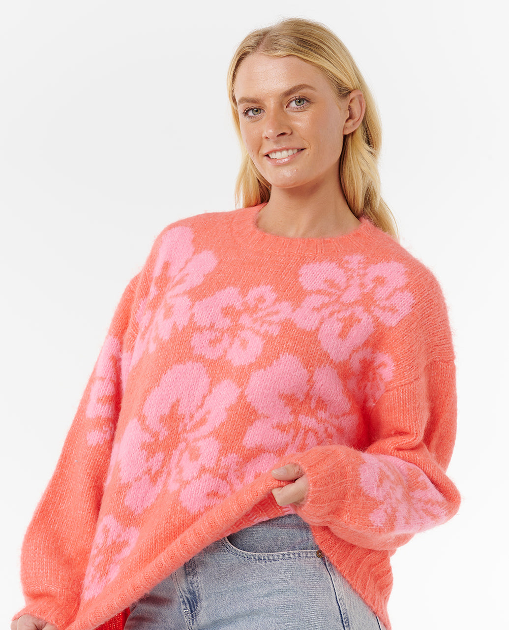 Rip Curl Hibiscus Heat Jacquard Pullover