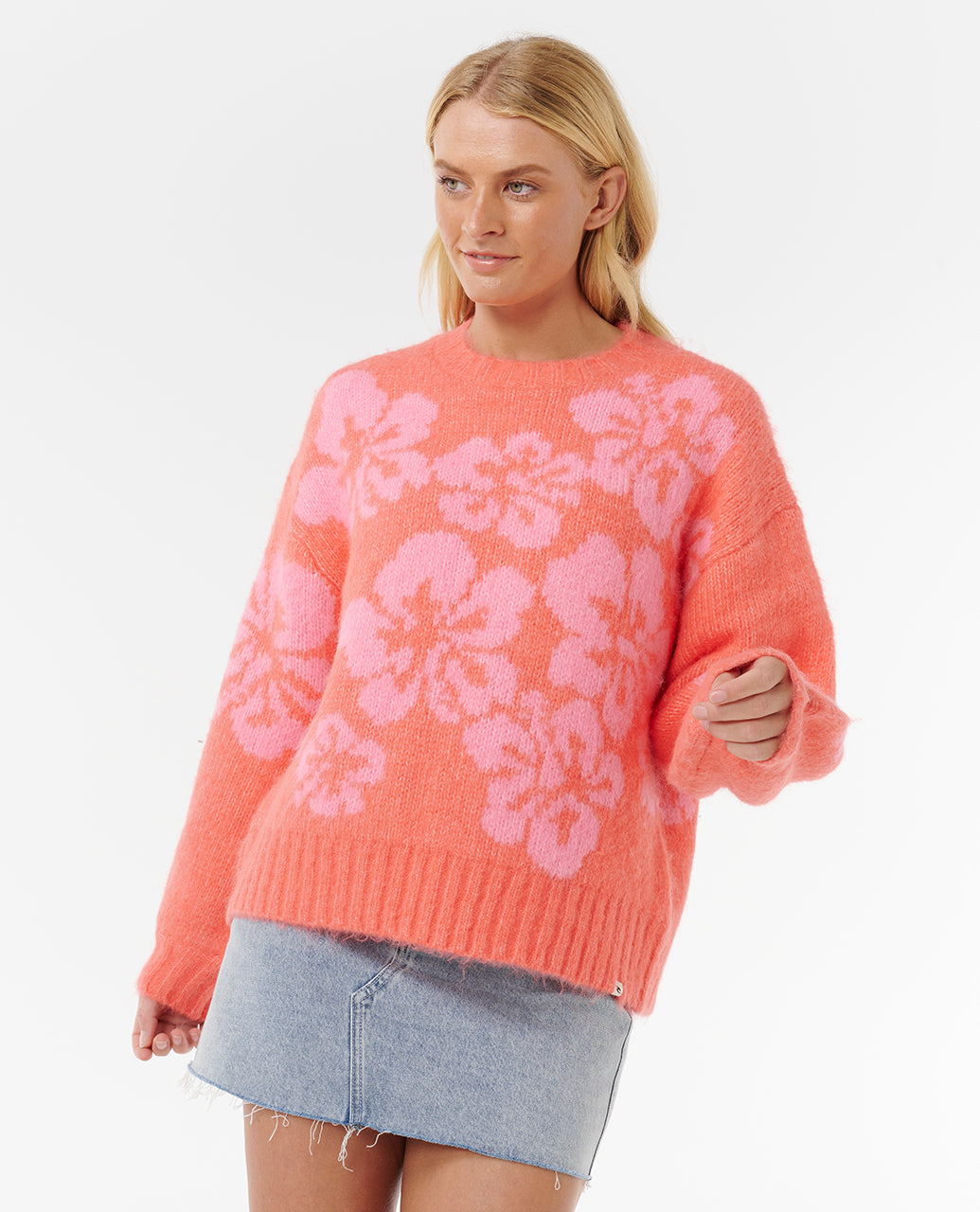 Rip Curl Hibiscus Heat Jacquard Pullover