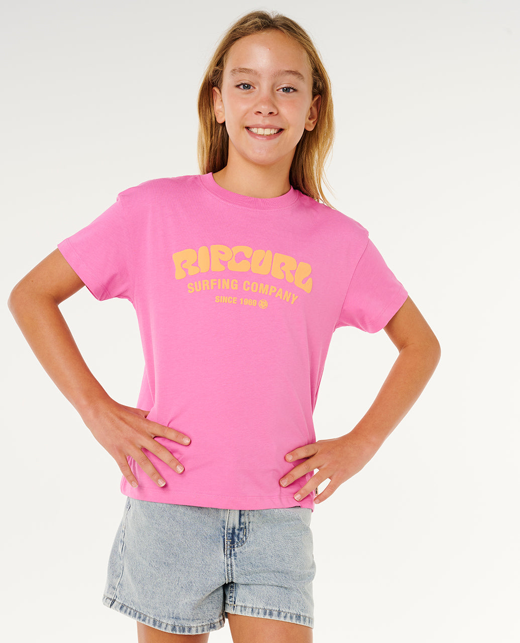Rip Curl Surf Puff Relaxed T-Shirt für Mädchen - Mooloolabas
