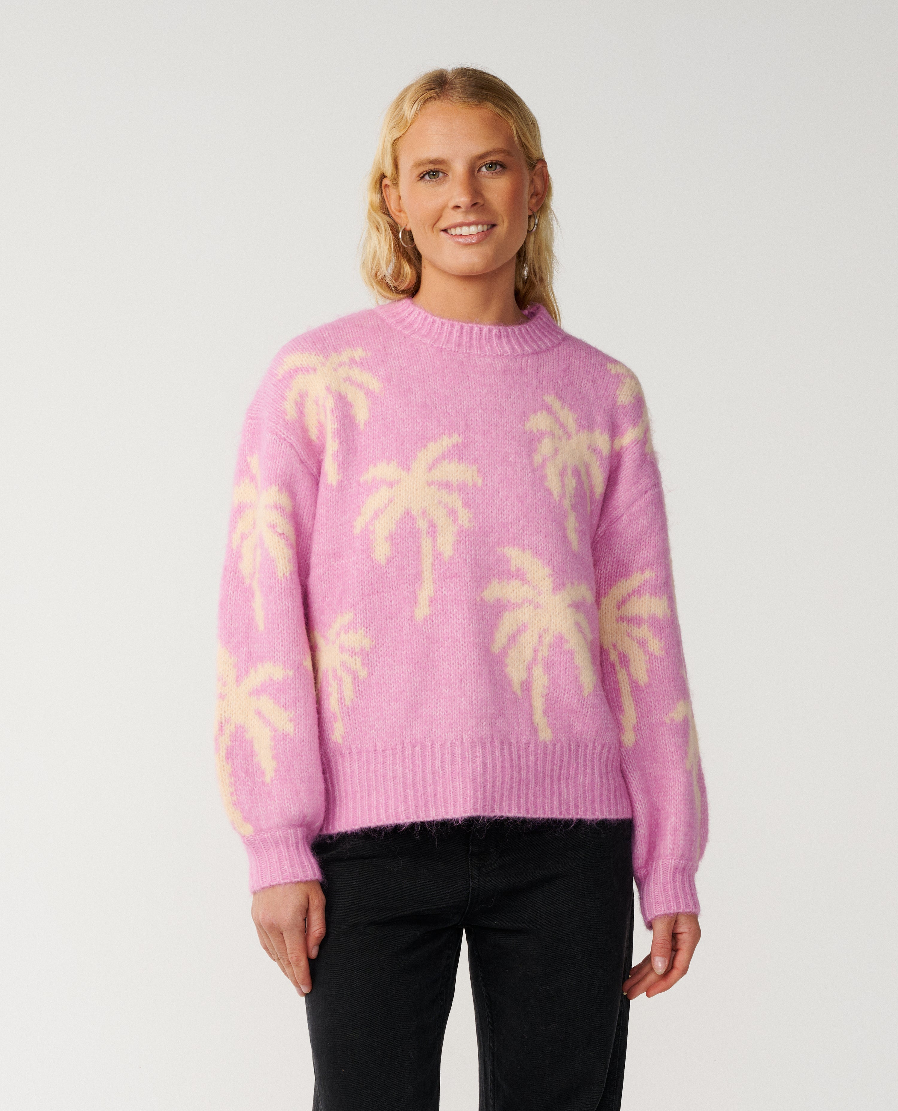 Rip Curl Retro Swell Palm Jacquard Pullover
