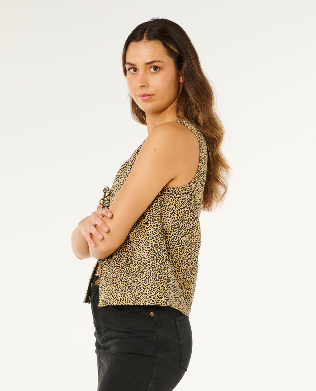 Rip Curl Animal Instinct Tie Front Top