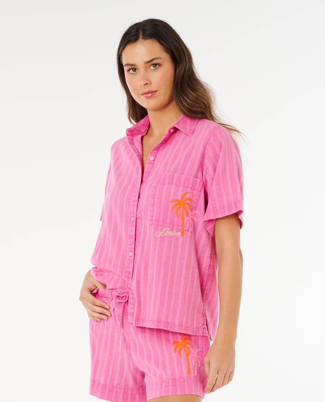 Rip Curl Hotel Malibu Embroid Hemd - Mooloolabas