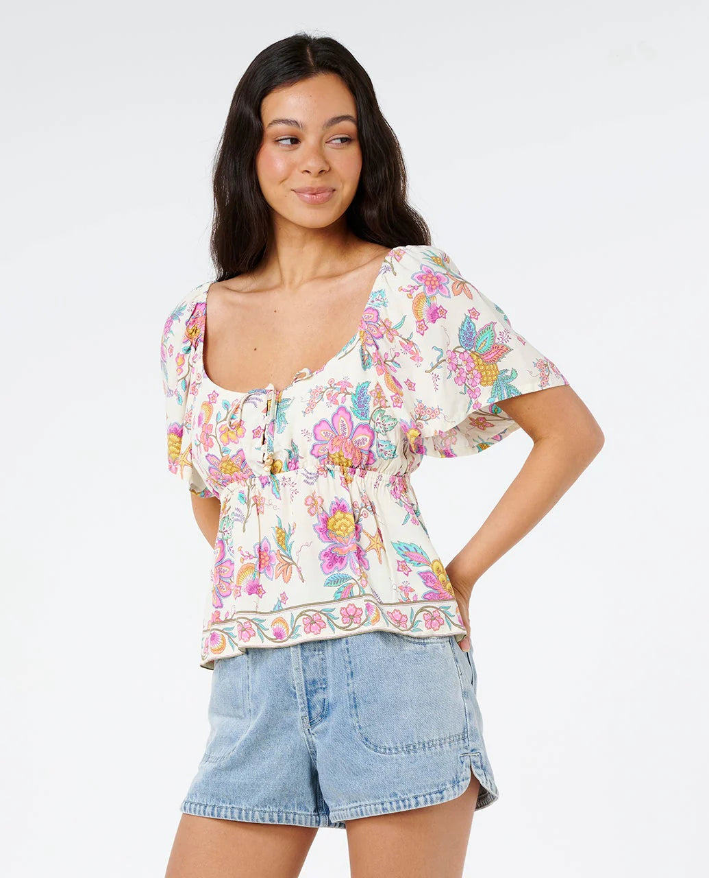Rip Curl Half Moon Bay Top mit Knöpfen
