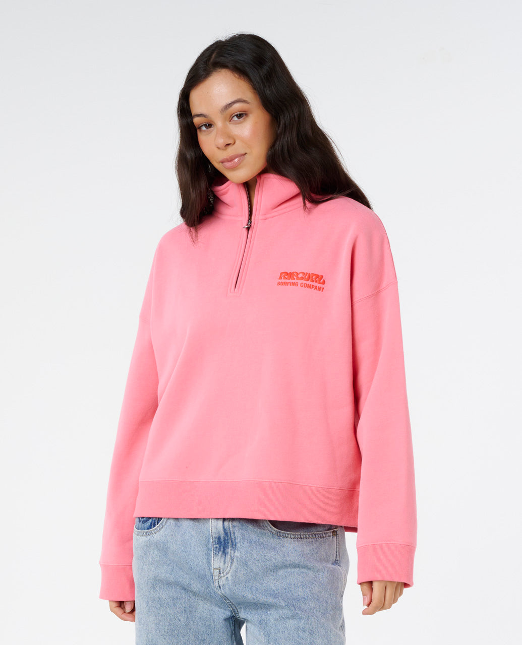 Rip Curl Surf Puff Pullover mit Reißverschluss