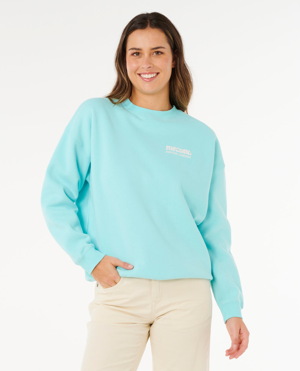 Rip Curl Surf Puff Inspired Crew Fleece