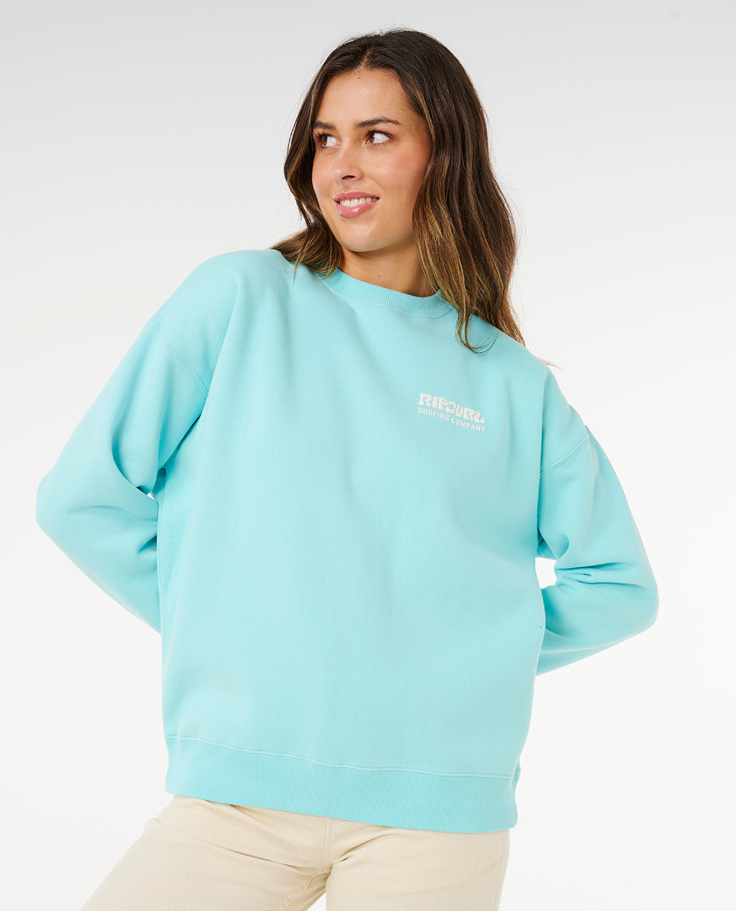 Rip Curl Surf Puff Inspired Crew Fleece