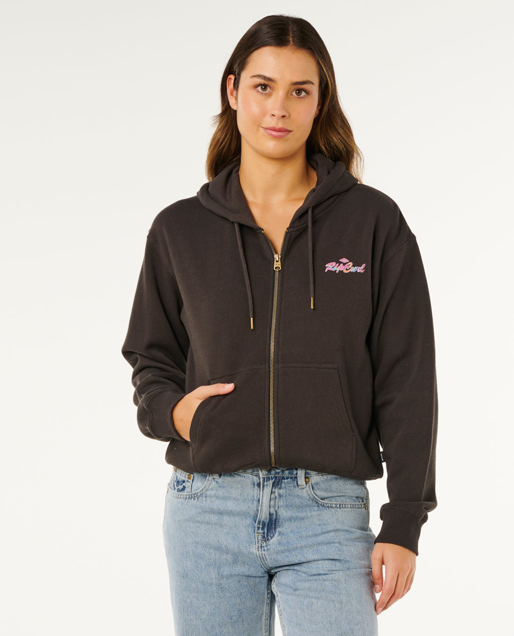 Rip Curl Lay Day Relaxed Zip Through Fleece - Mooloolabas