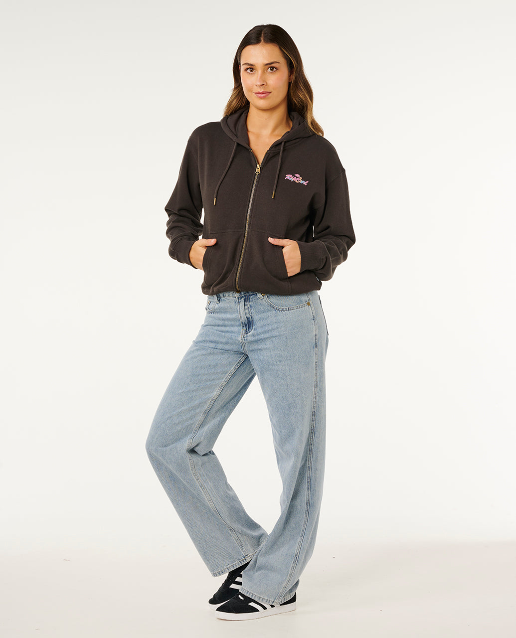 Rip Curl Lay Day Relaxed Zip Through Fleece - Mooloolabas