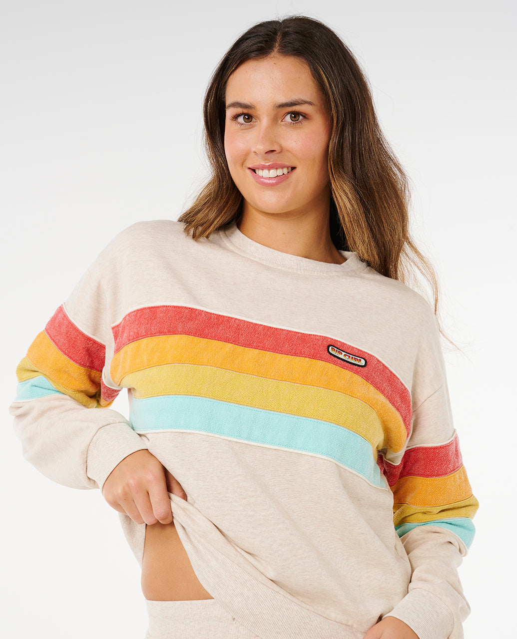 Rip Curl Surf Revival Relaxed Crew Fleece - Mooloolabas