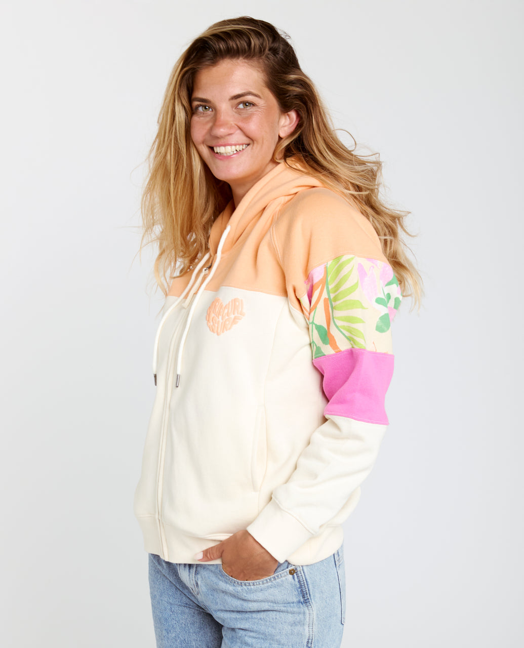 Rip Curl Colour Block Kapuzensweatjacke