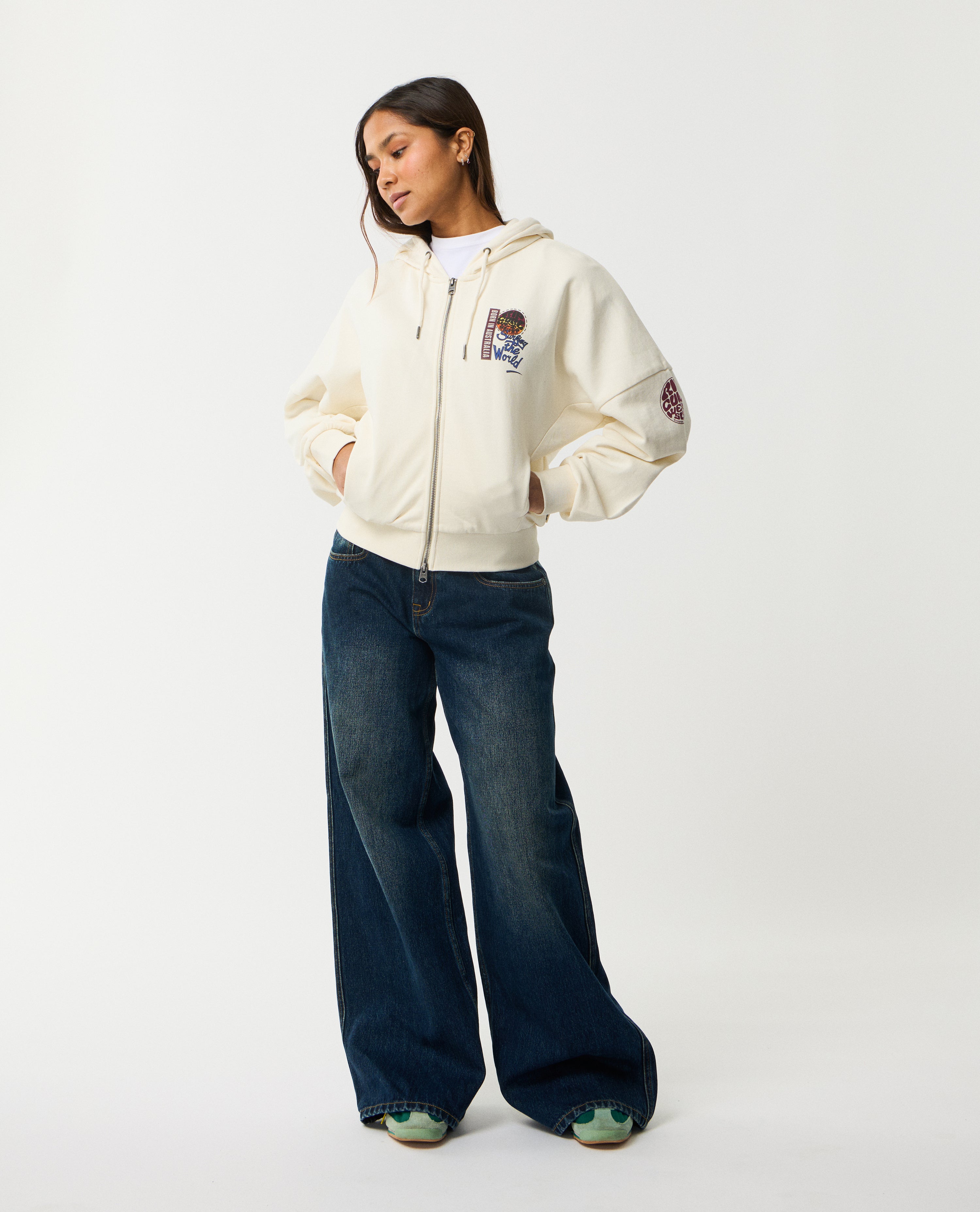 Rip Curl Surf The World Zip Thru Hoodie