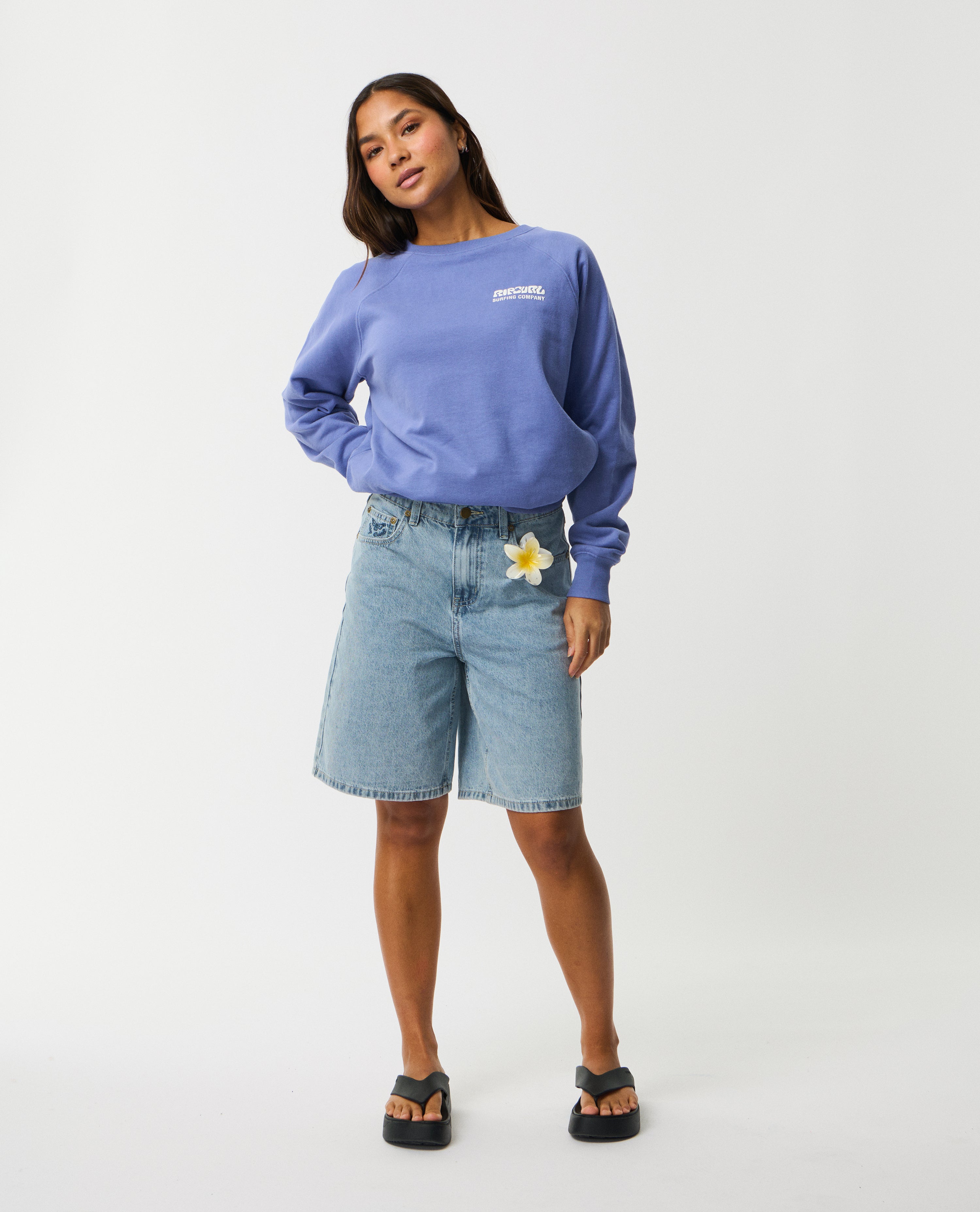 Rip Curl Surf Puff Raglan Relax Sweatshirt