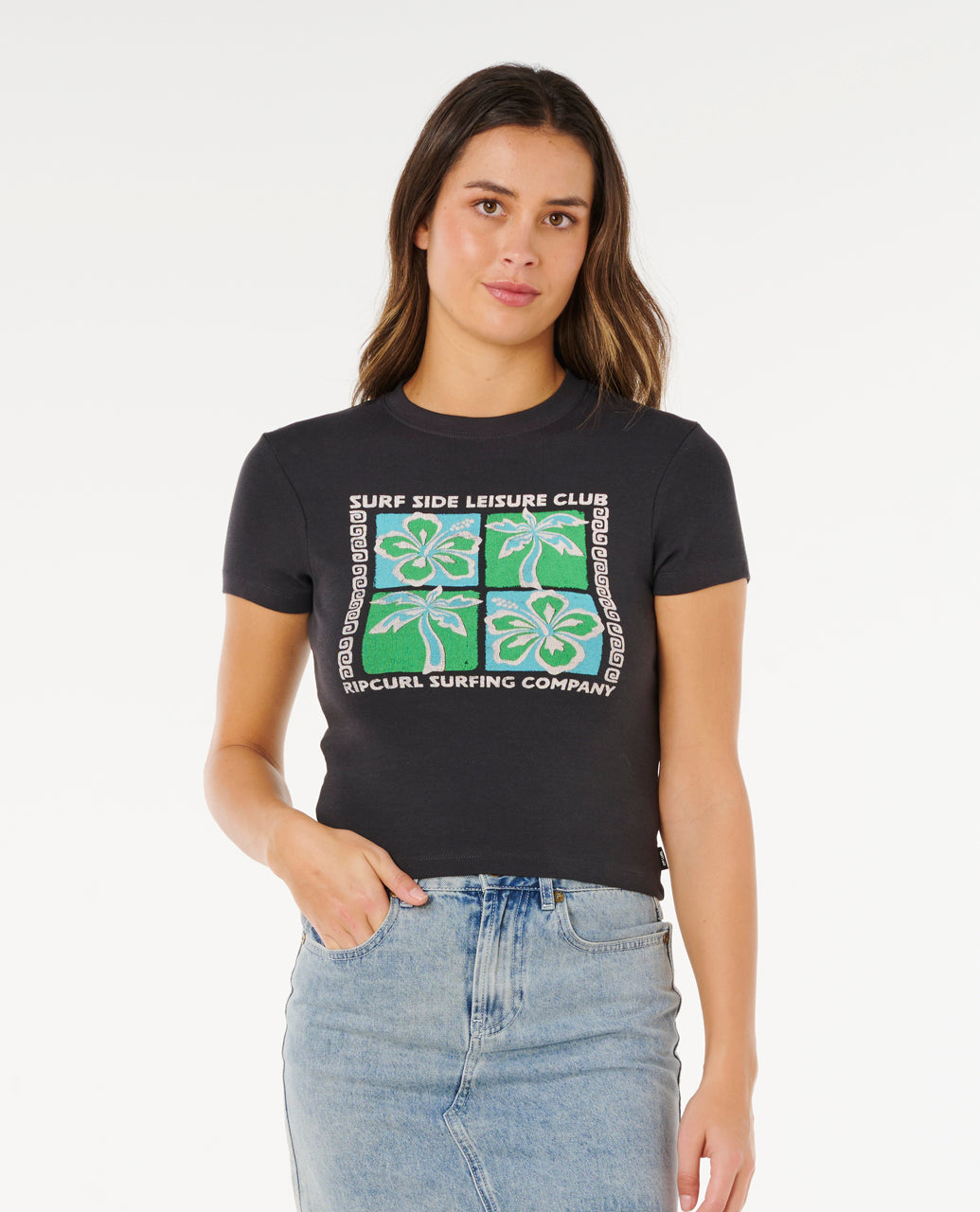 Rip Curl Surf Side Fitted T-Shirt - Mooloolabas