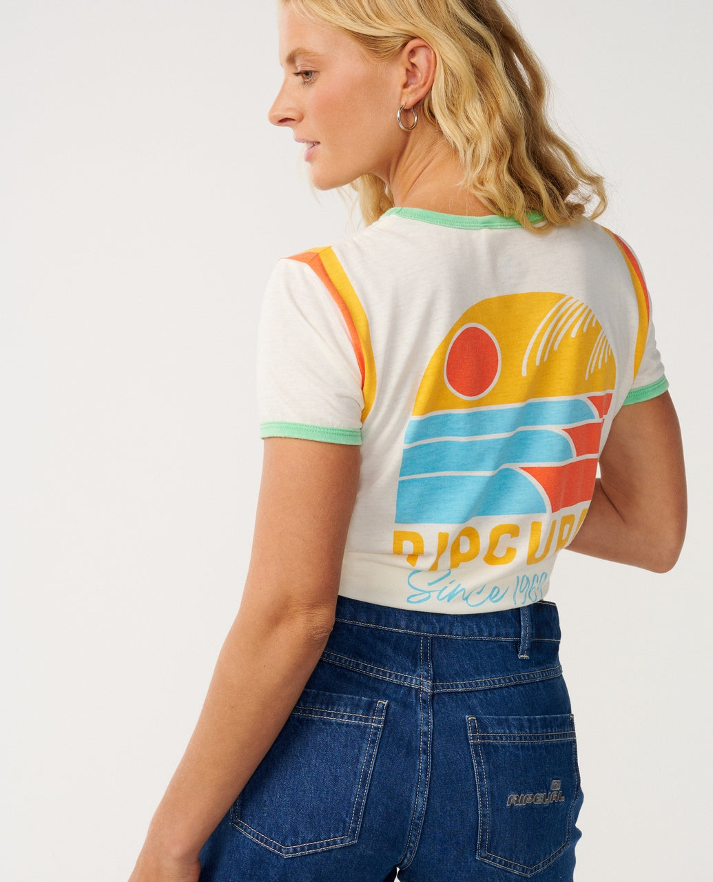 Rip Curl Line Up Ringer Standard T-Shirt