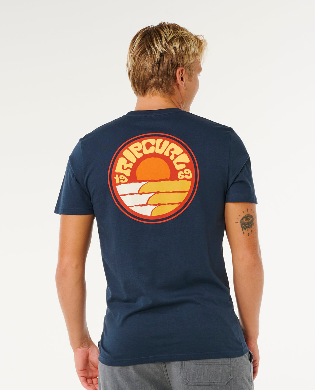 Rip Curl Pacific Rinse Stacked T-Shirt - Mooloolabas