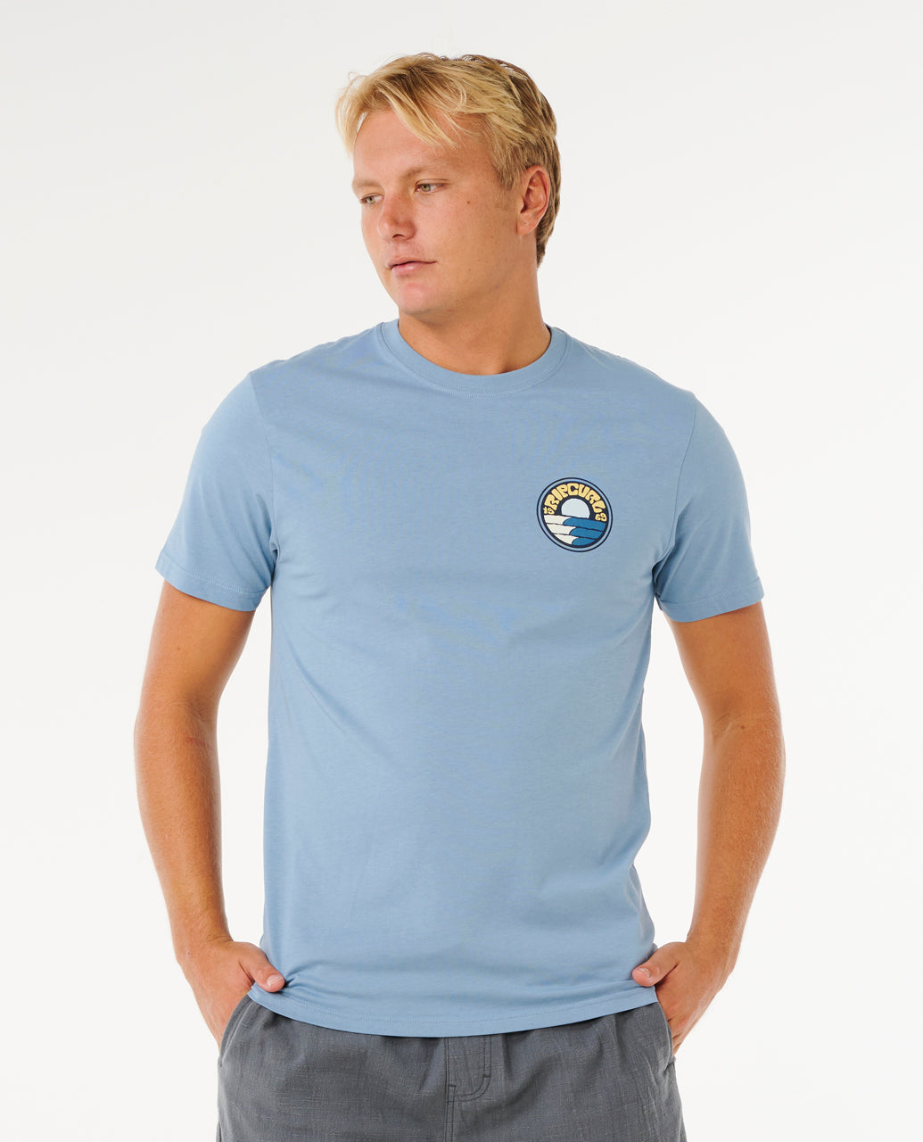 Rip Curl Pacific Rinse Stacked T-Shirt - Mooloolabas
