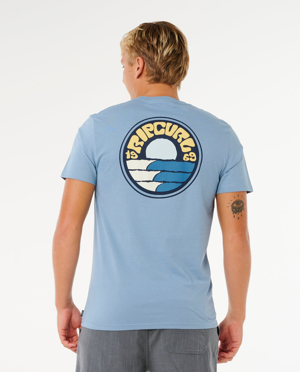 Rip Curl Pacific Rinse Stacked T-Shirt - Mooloolabas
