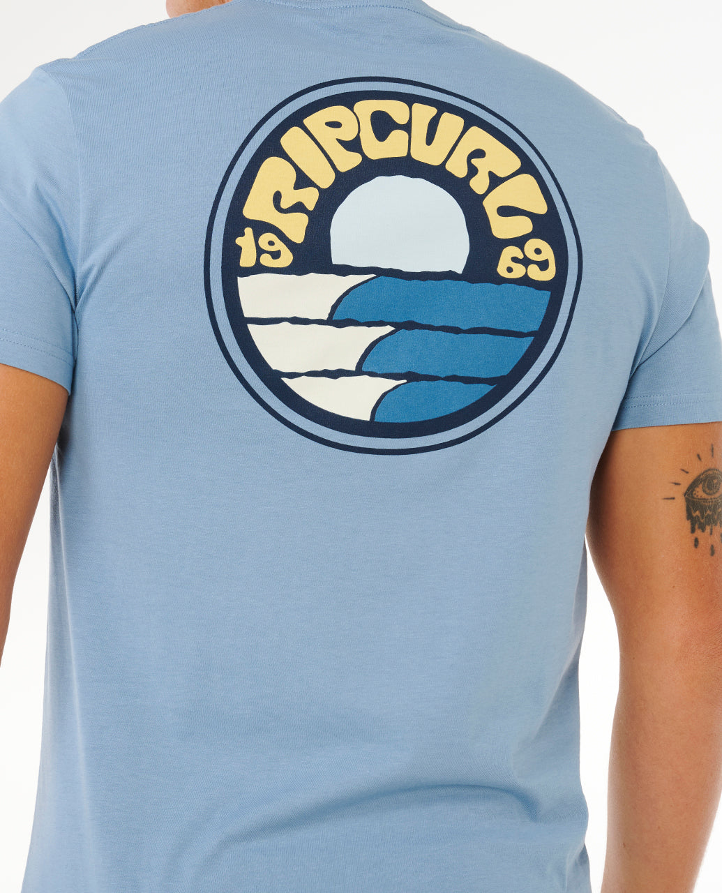 Rip Curl Pacific Rinse Stacked T-Shirt - Mooloolabas
