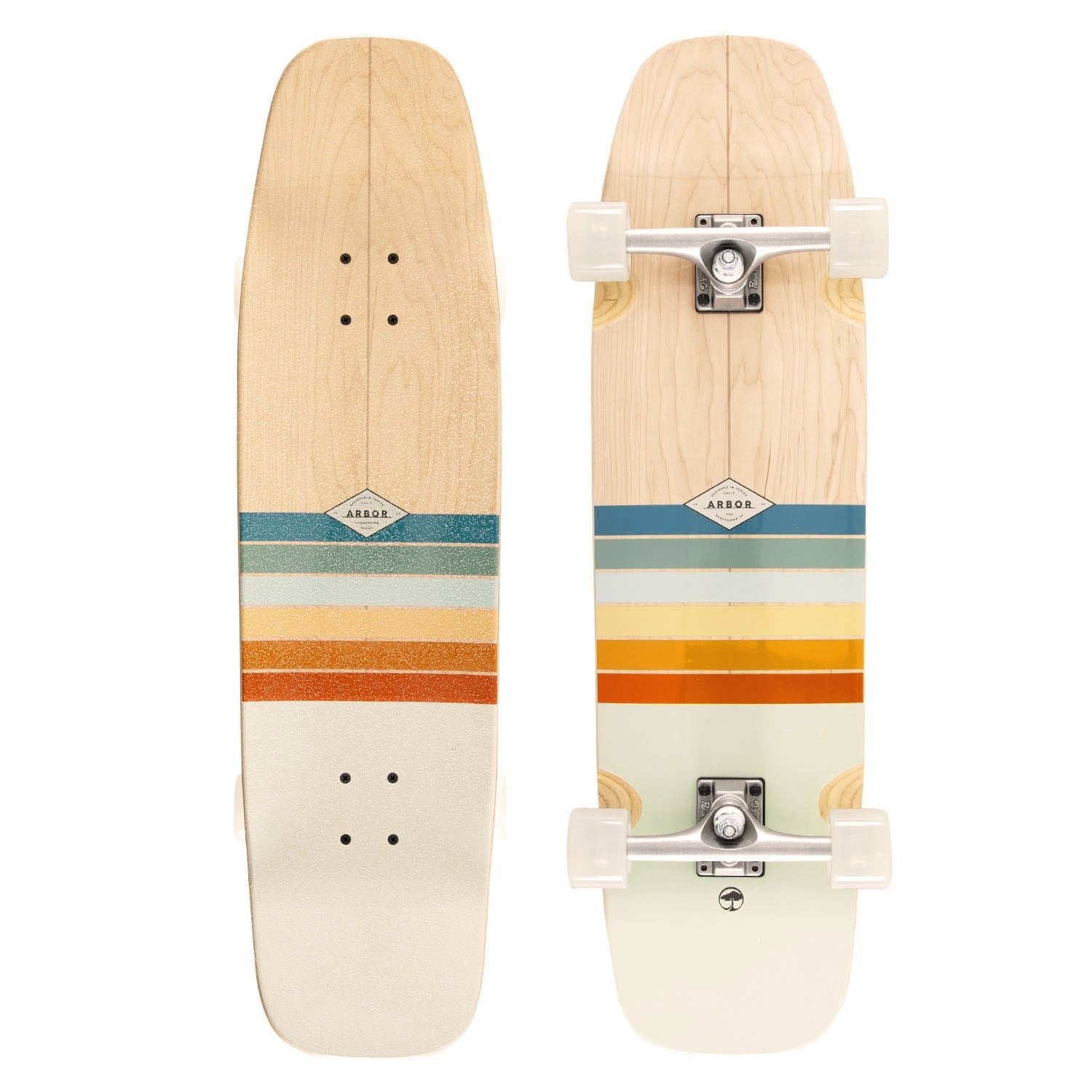 Arbor Shakedown 34 Zoll Longboard Complete - Regenbogen