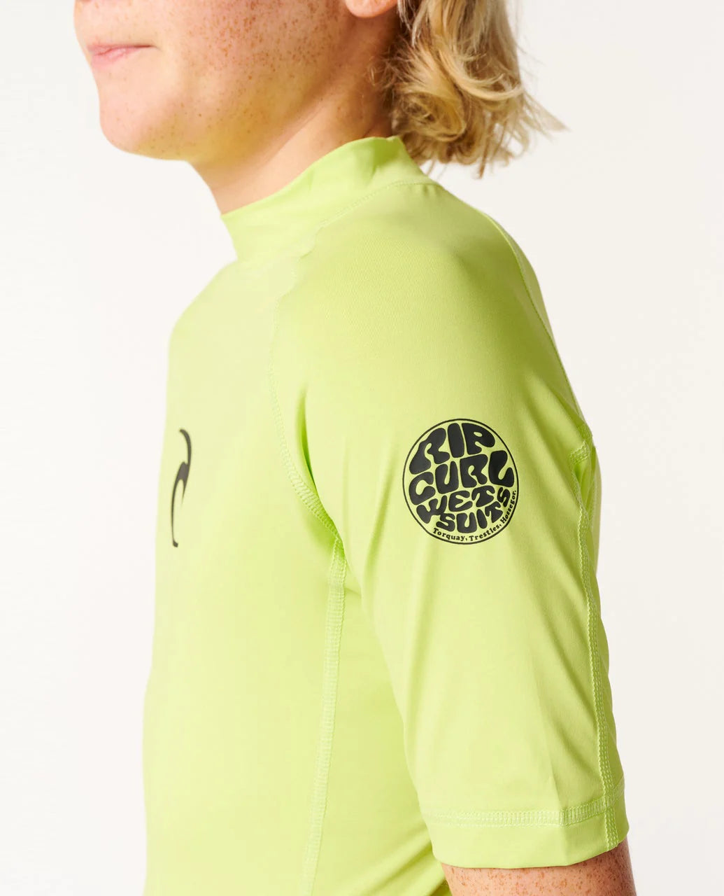 Rip Curl - Waves UPF Short Sleeve Boy Rash - Mooloolabas