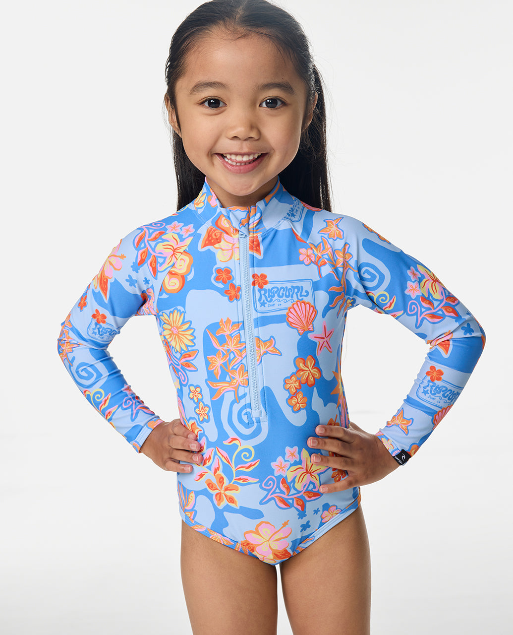 Rip Curl Surf Magic Langarm-Einteiler für Mädchen - Mooloolabas