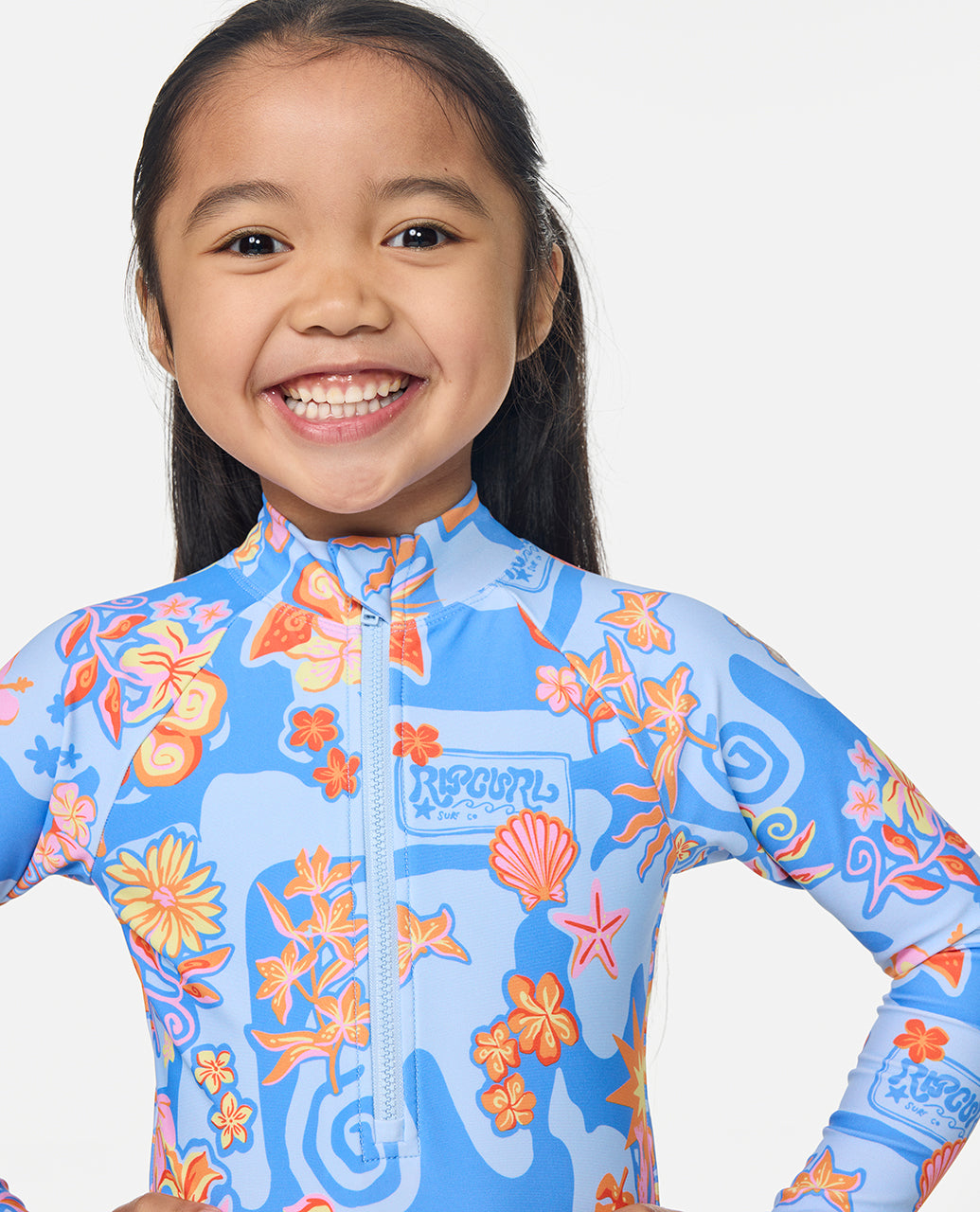 Rip Curl Surf Magic Langarm-Einteiler für Mädchen - Mooloolabas