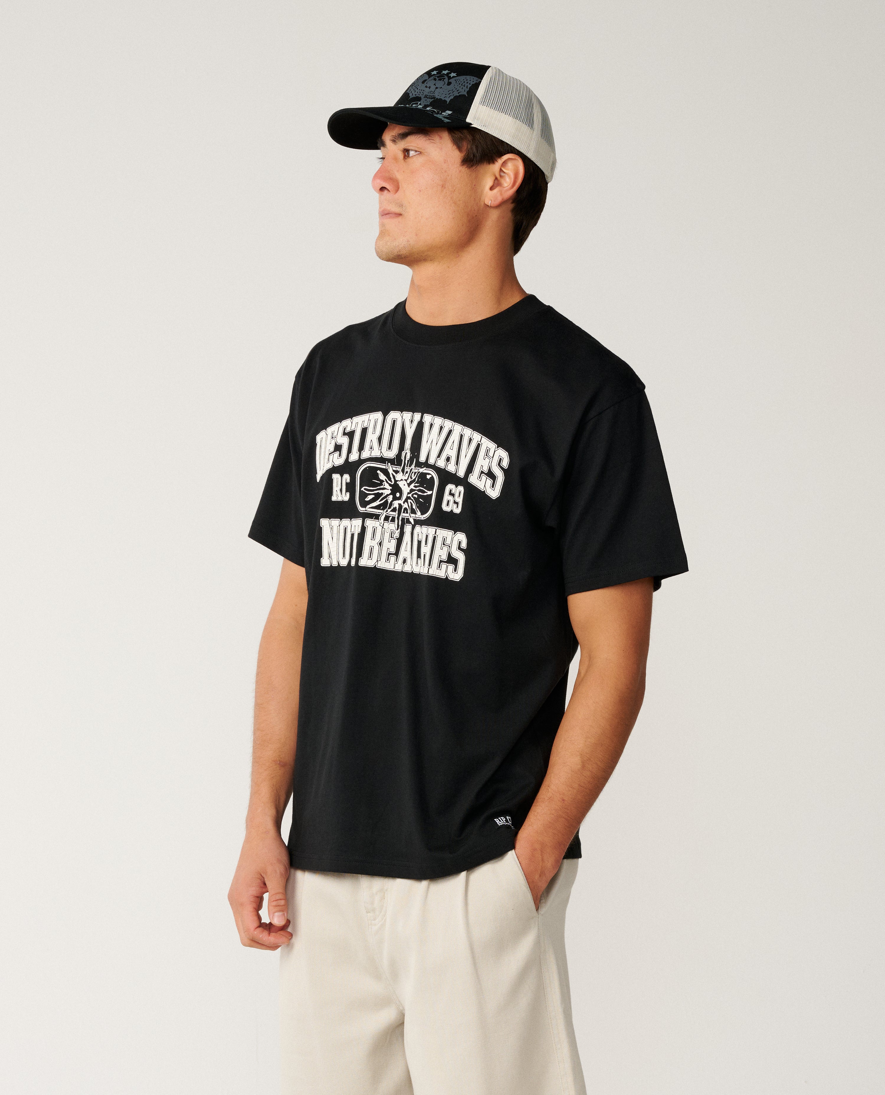 Rip Curl Disorder Destroy Waves Loose T-Shirt