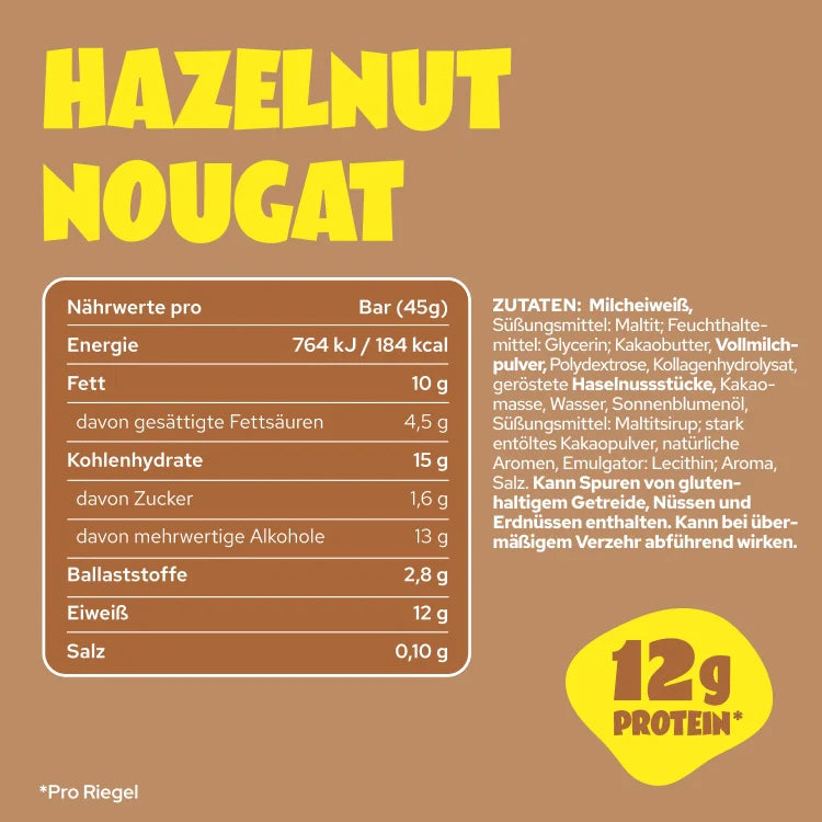 Ahead Proteinriegel Hazelnut Nougat - Mooloolabas