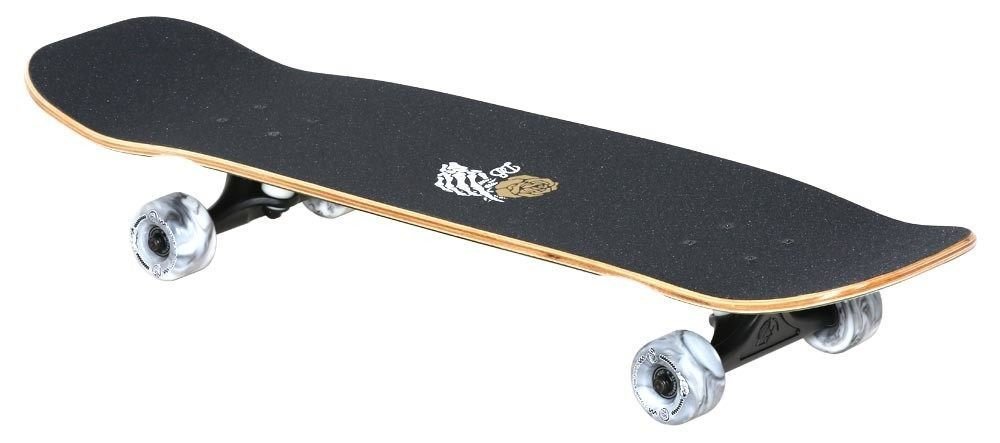 DB Longboards Crook 32" Cruiser Skateboard Complete Braun Weiß