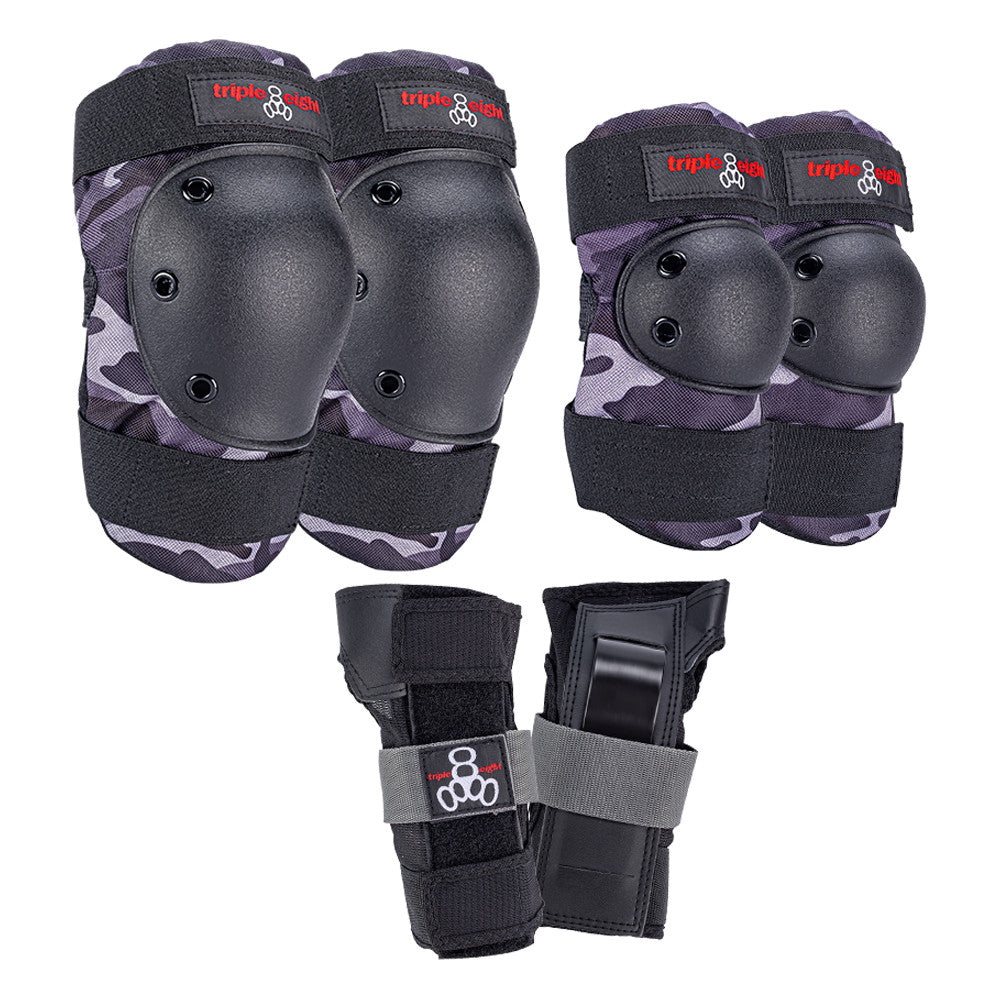 Triple Eight Saver Color Series 3-Pack - Char Camo