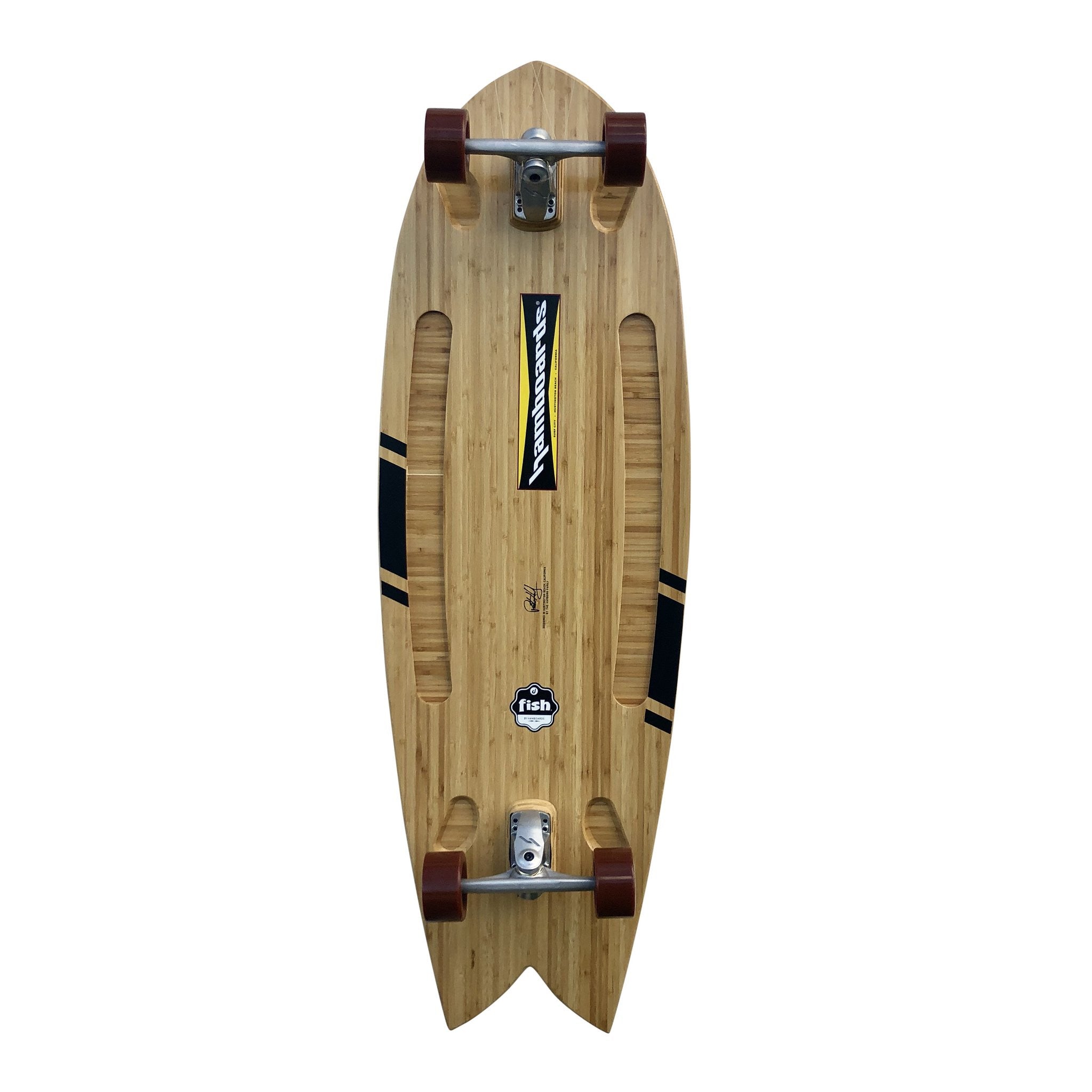 Hamboards Fish 53" Surfskate Complete - Braun