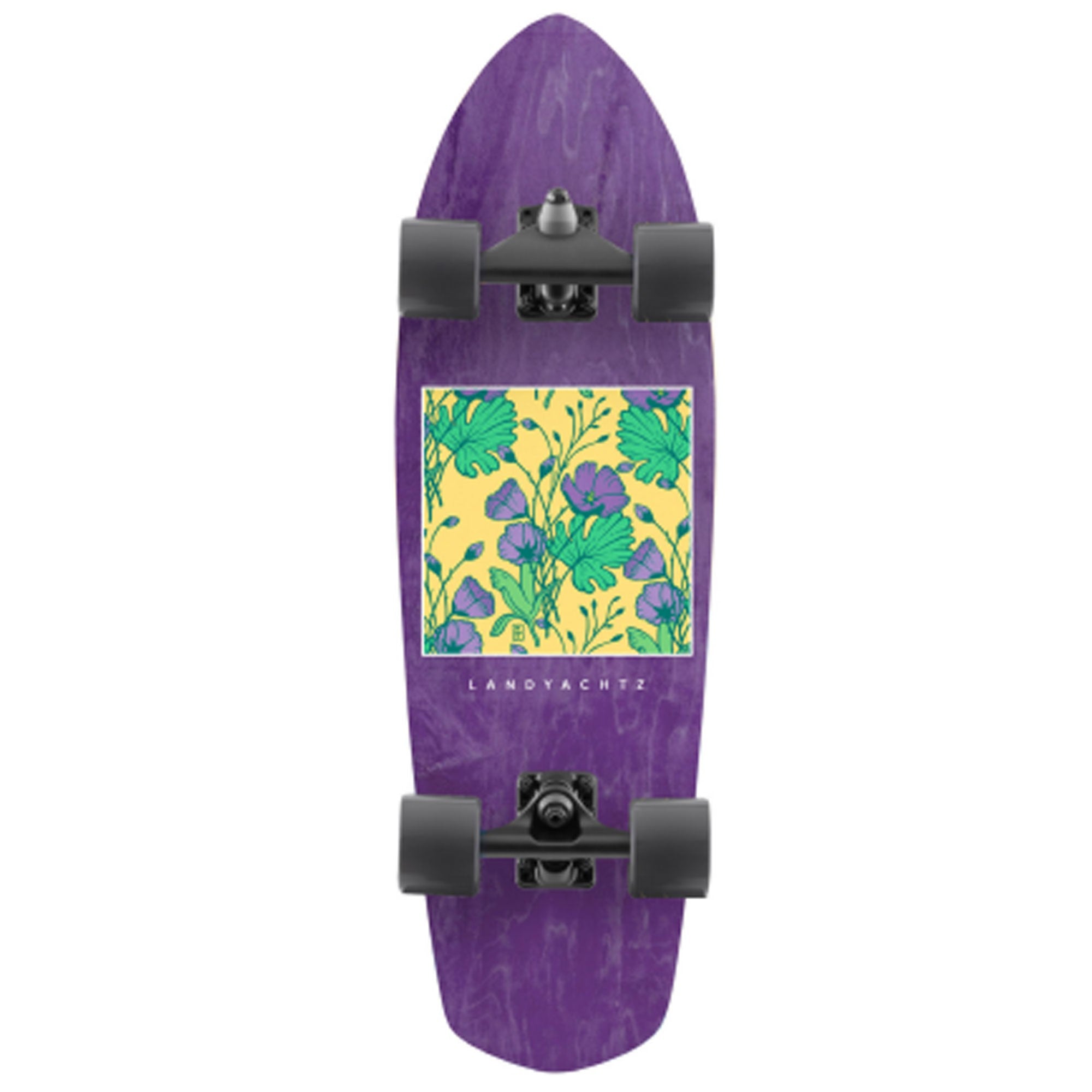 Landyachtz Pocket Knife 29.6” Hypercarve Longboard Complete - Botanical - Mooloolabas
