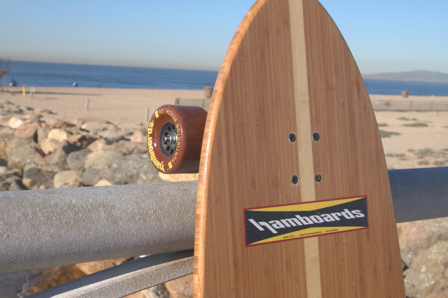 Hamboards Pinger 67" Surfskate Complete - Bamboo Natural - Mooloolabas