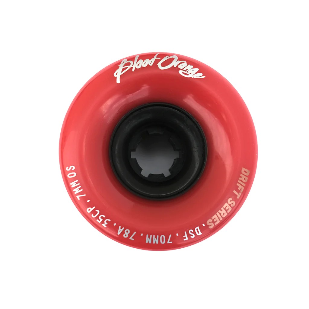 Blood Orange Drift 70mm Longboard Rollen - Red - Mooloolabas