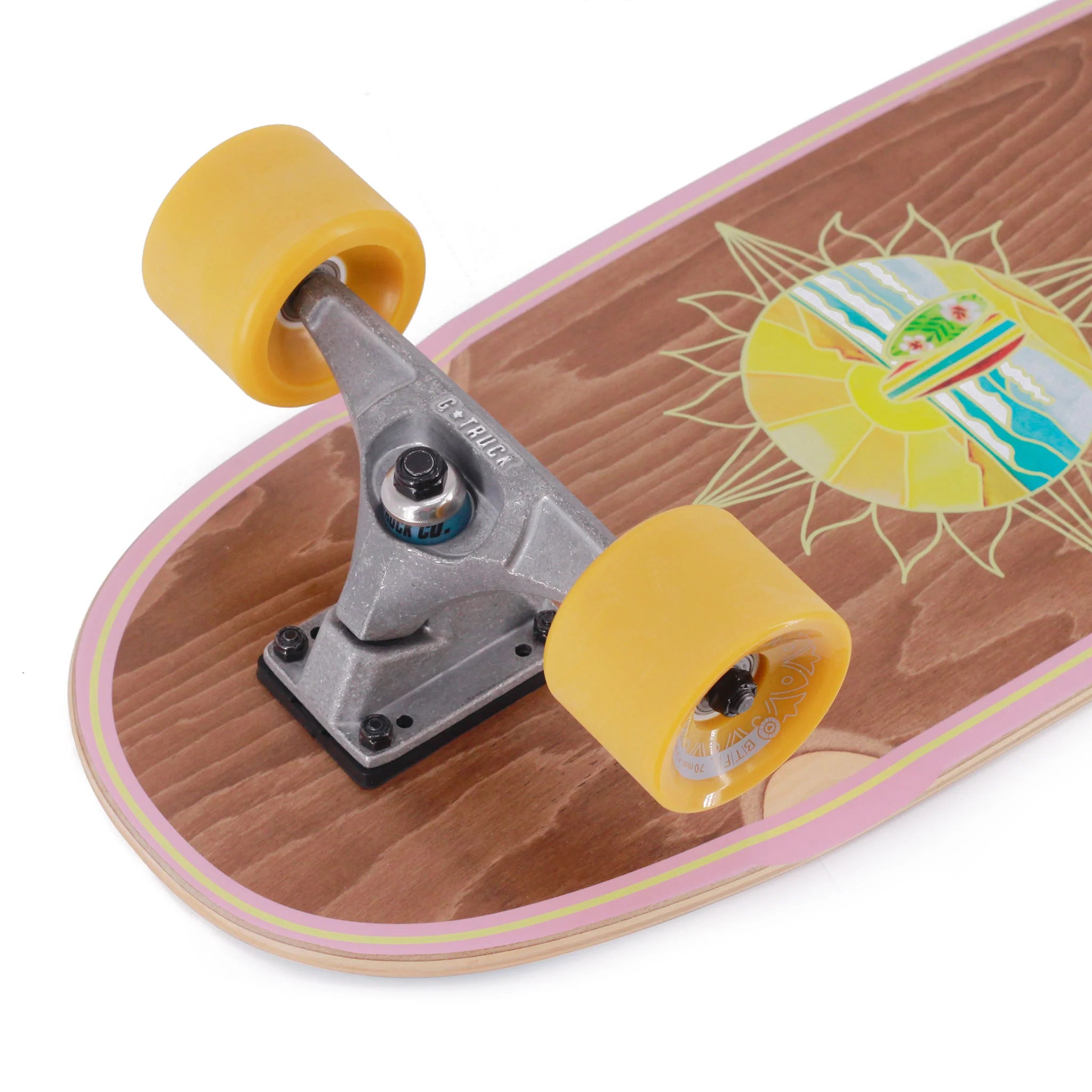 BTFL Surfskate SOL - langes Cruiser Surfskate mit Kicktail