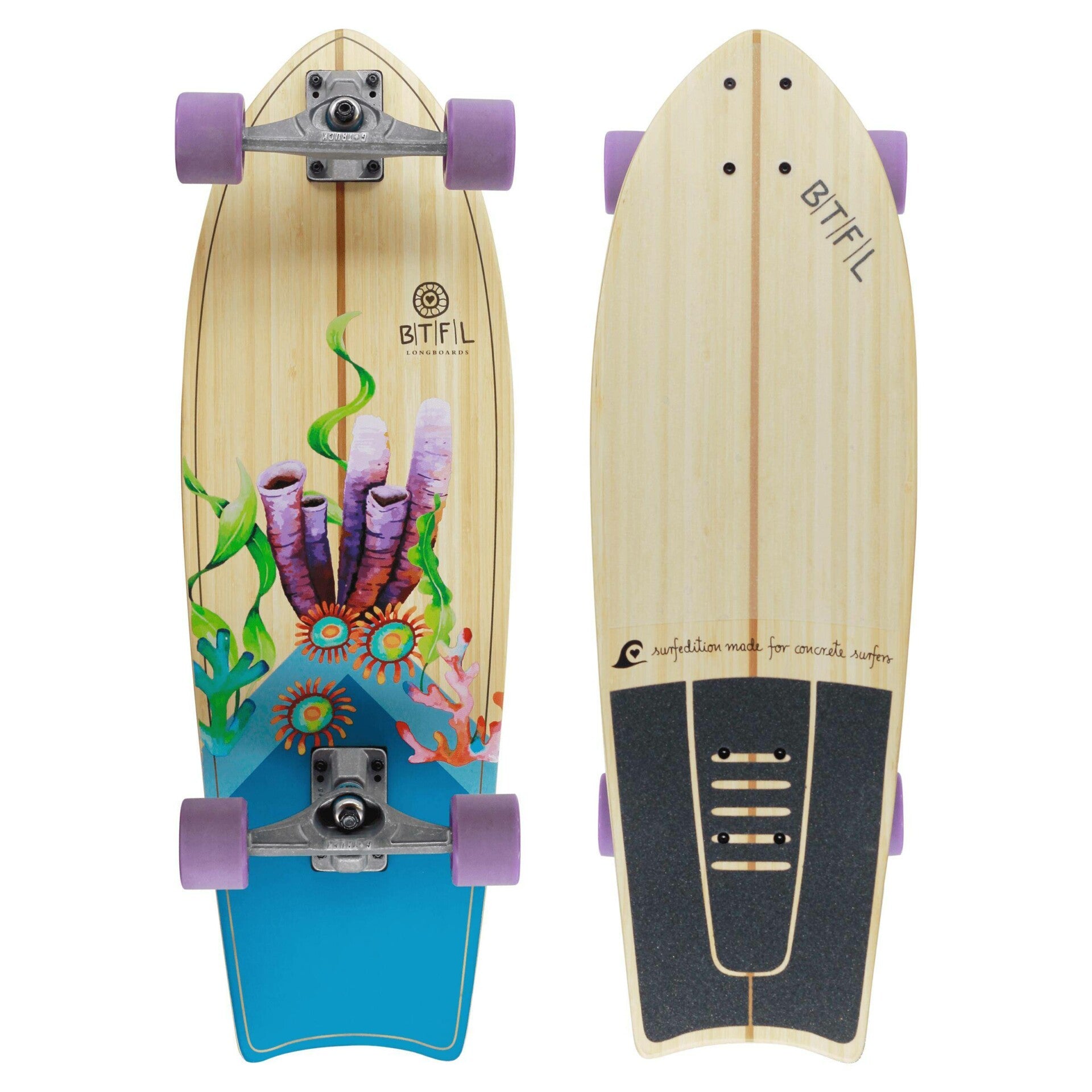 BTFL ALVAR - Surfskate Board mit Kicktail - Mooloolabas