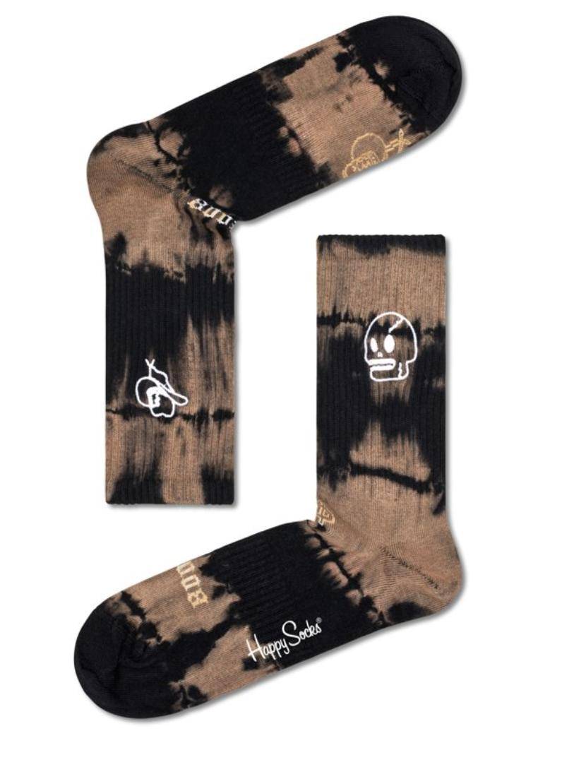 Happy Socks TAGGED 3/4 CREW SOCK SKULL