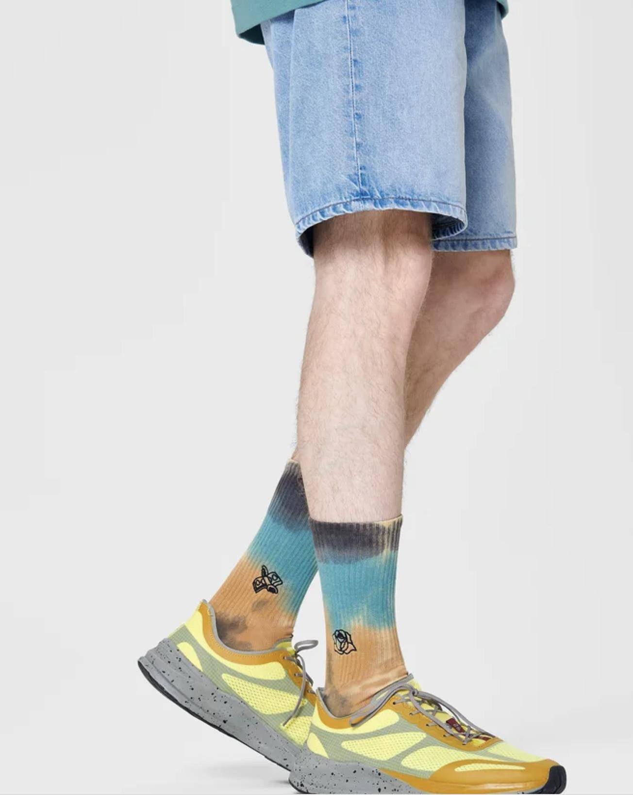 Happy Socks TAGGED 3/4 CREW SOCK SKULL