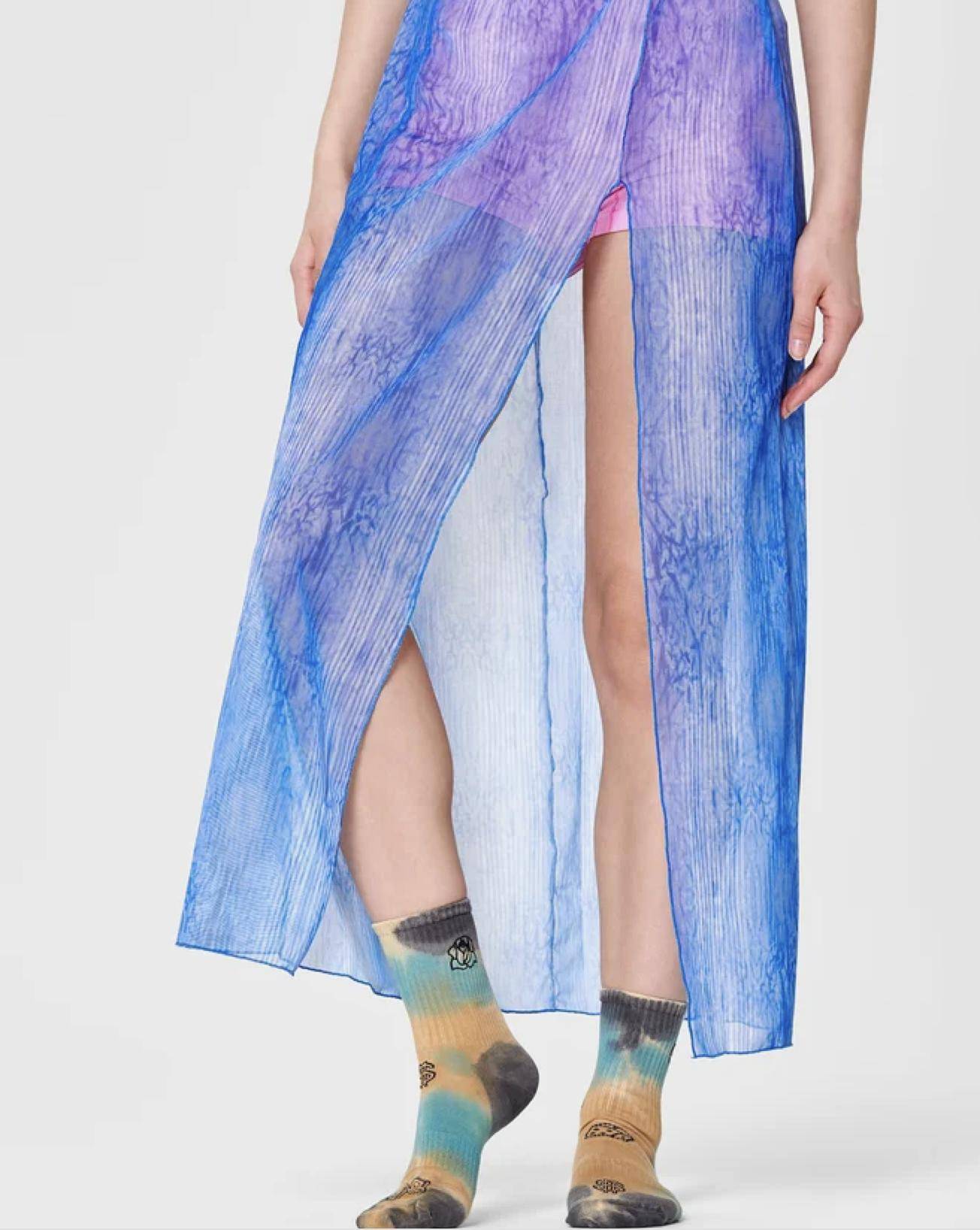 Happy Socks TAGGED 3/4 CREW SOCK SKULL