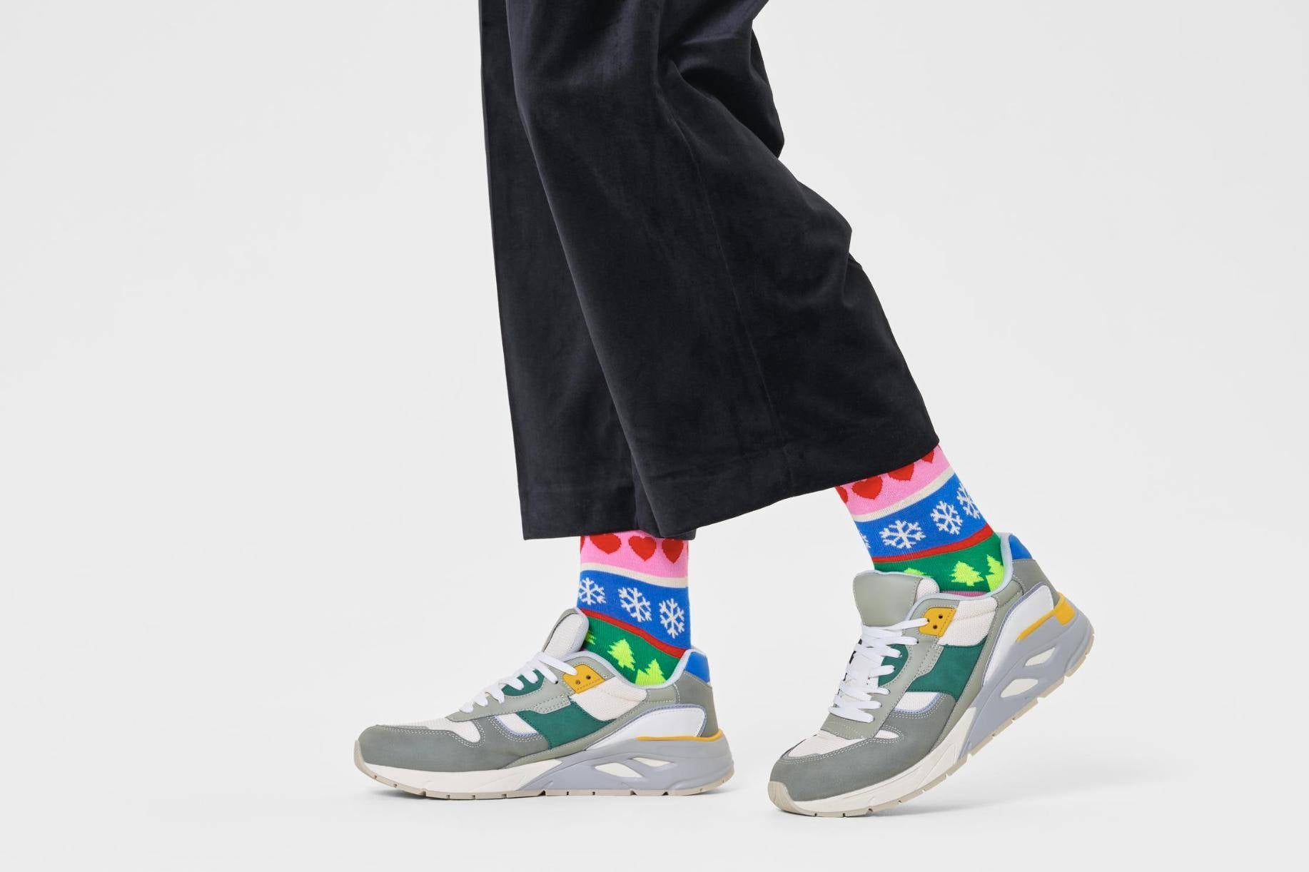 Happy Socks Christmas Stripe Socks