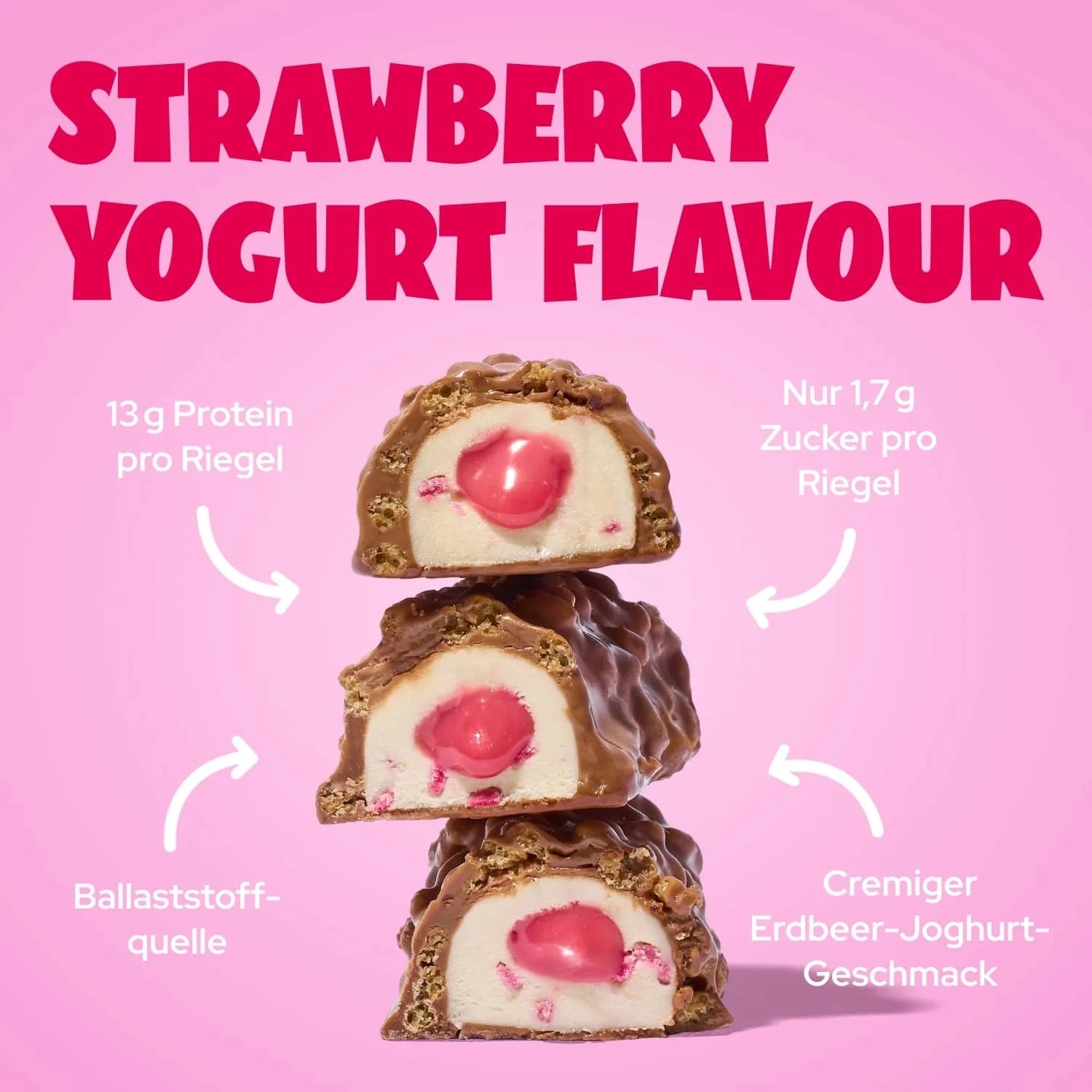 Ahead Strawberry Yogurt Proteinriegel