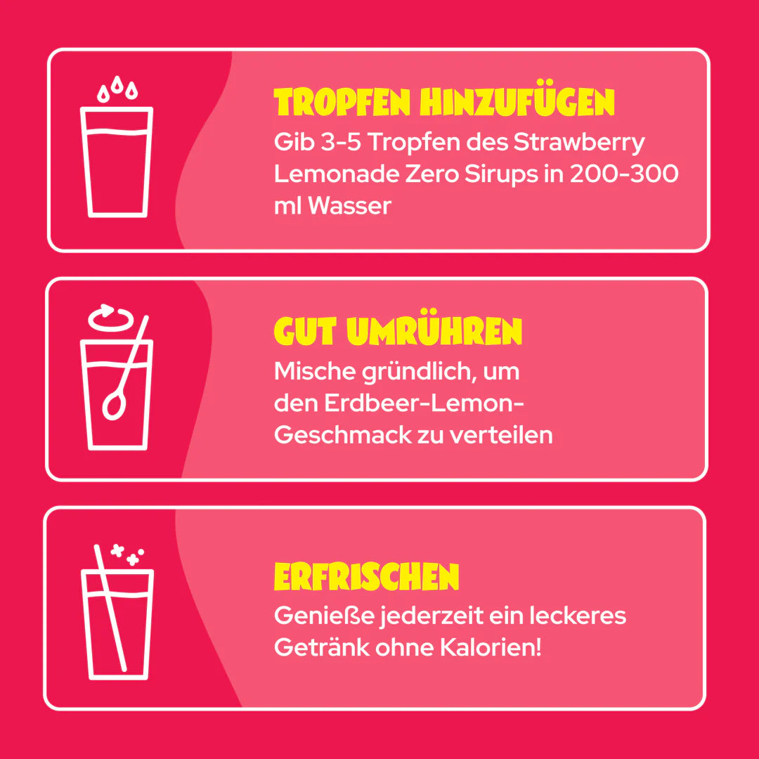 Ahead Strawberry Lemonade Zero Sirup - Mooloolabas