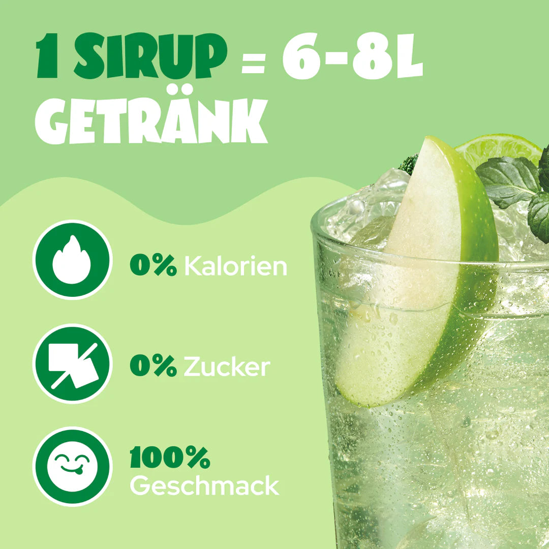 Ahead Zero Sugar Sirup Green Apple - Mooloolabas