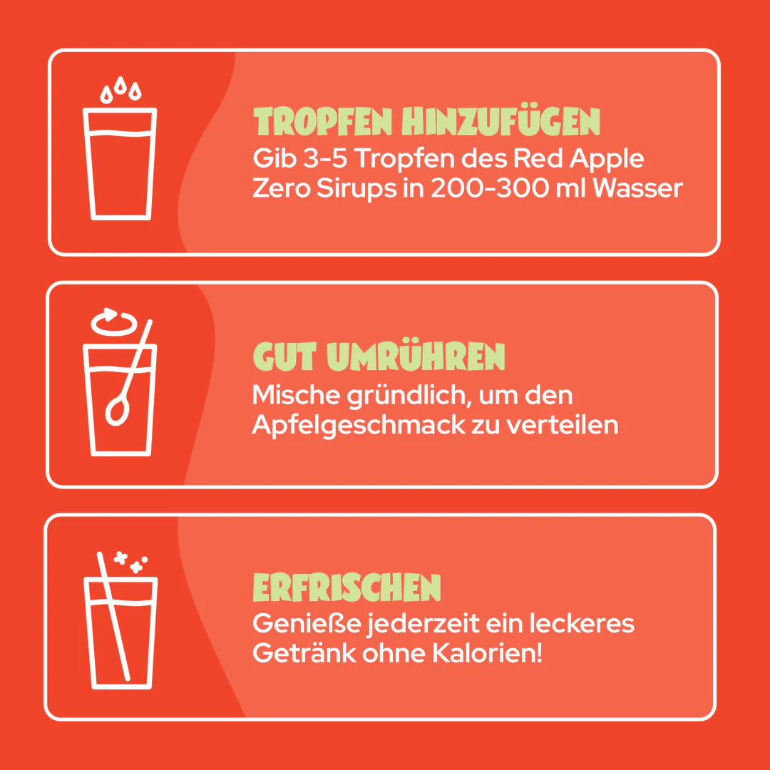 Ahead RED APPLE Zero Sugar Sirup - Mooloolabas