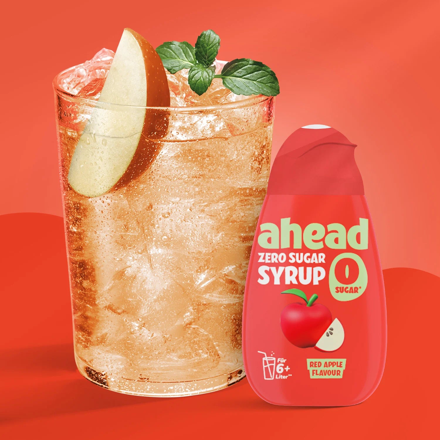 Ahead RED APPLE Zero Sugar Sirup - Mooloolabas