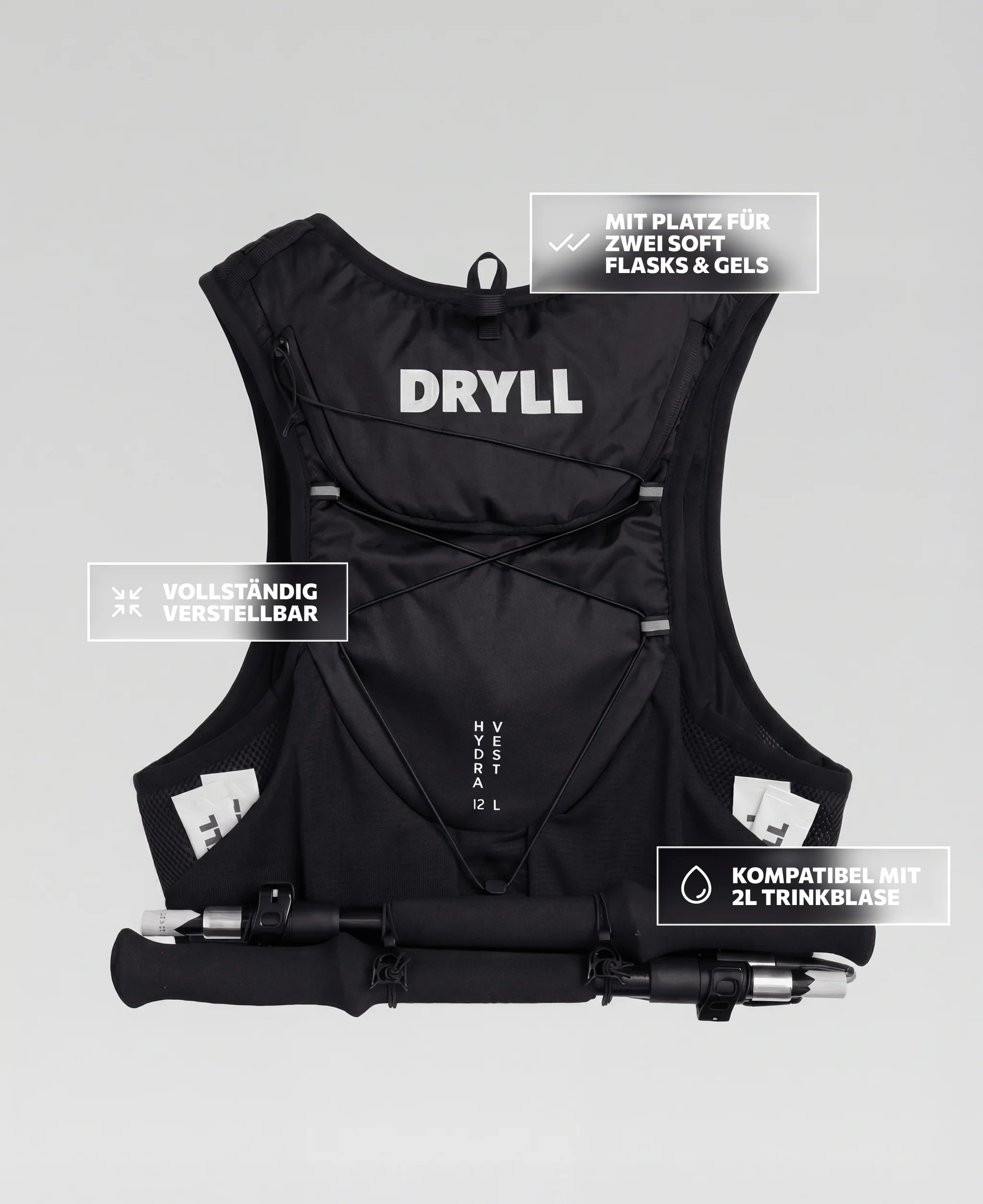 DRYLL Laufweste „Essentials Hydra Vest 12L“ - Mooloolabas