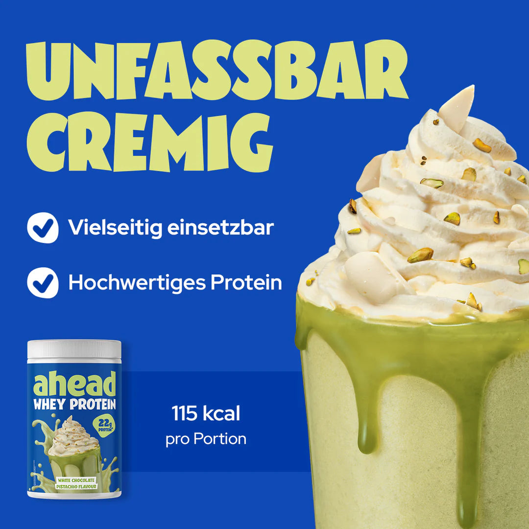 Ahead White Chocolate Pistachio Whey Protein - Mooloolabas