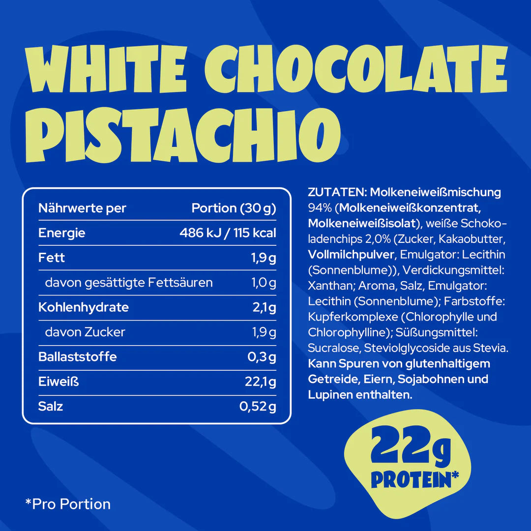 Ahead White Chocolate Pistachio Whey Protein - Mooloolabas