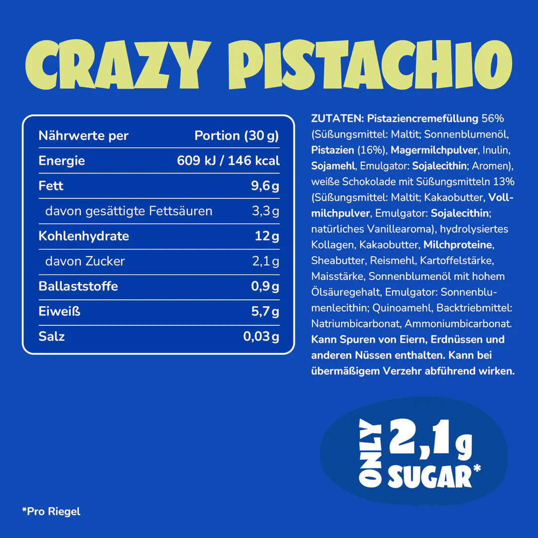 Ahead White Crazy Pistachio Waffelriegel - Mooloolabas
