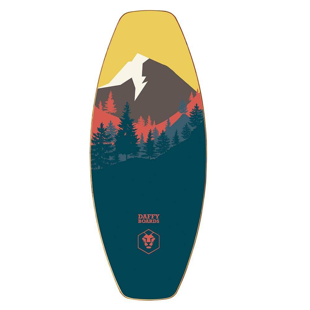 Daffy Boards Allrounder Balance Board Set mit Korkrolle - Design: Mountain